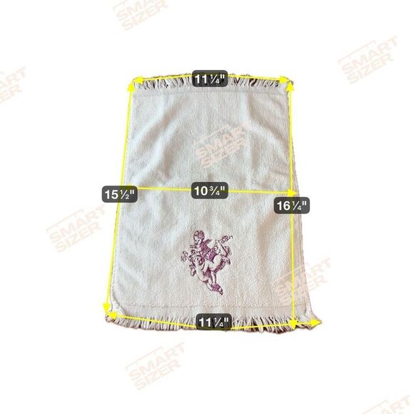 Vintage Embroidered Cherub White Towel Set - Picture 5 of 6